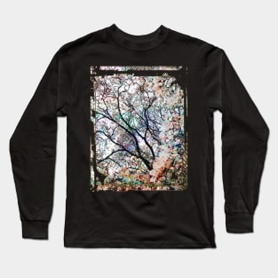 Japanese Sakura Tree Cherry Blossom Collage Art 64 Long Sleeve T-Shirt